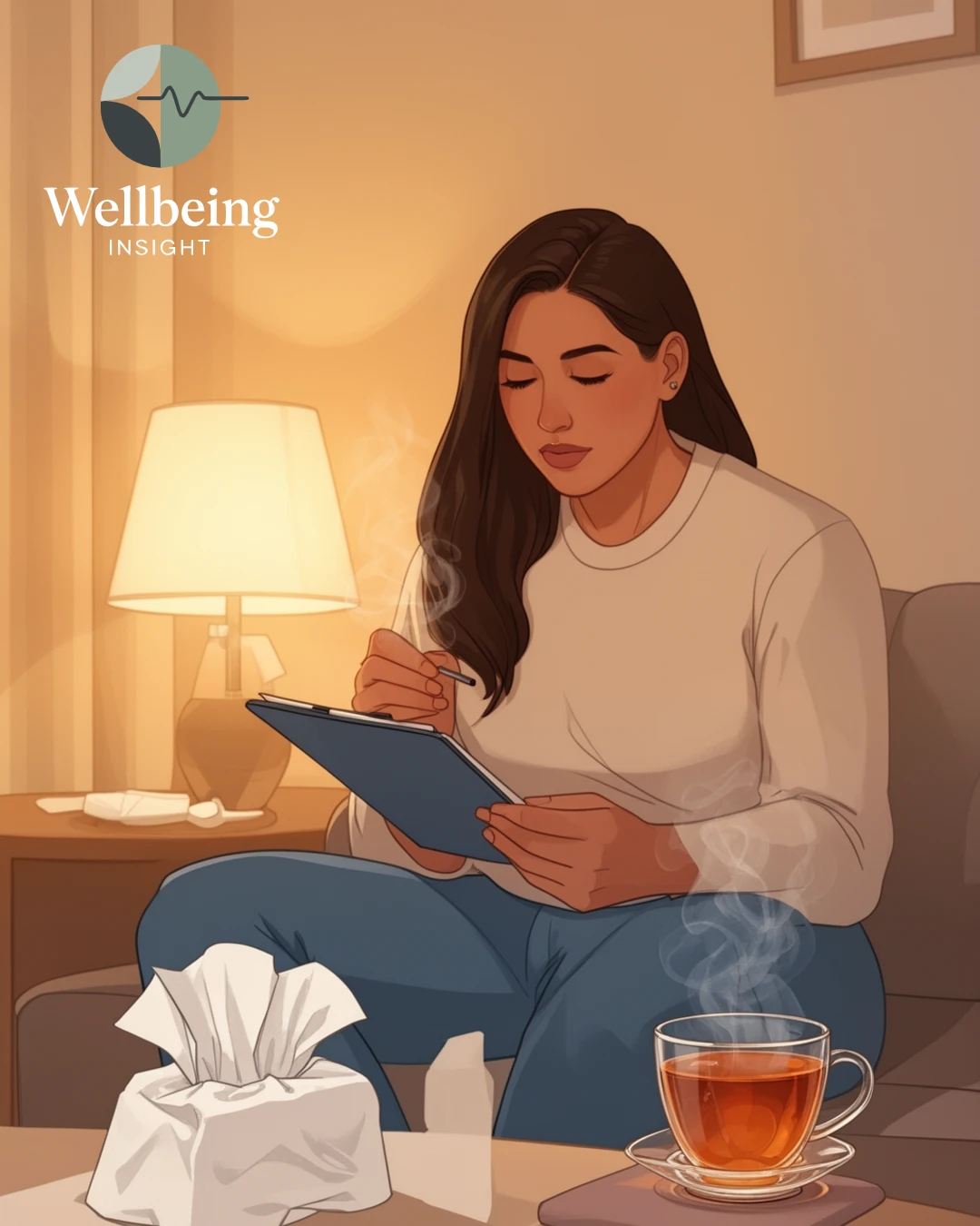 Cómo manejar síntomas gripales en casa by Wellbeing Insight @ Medii